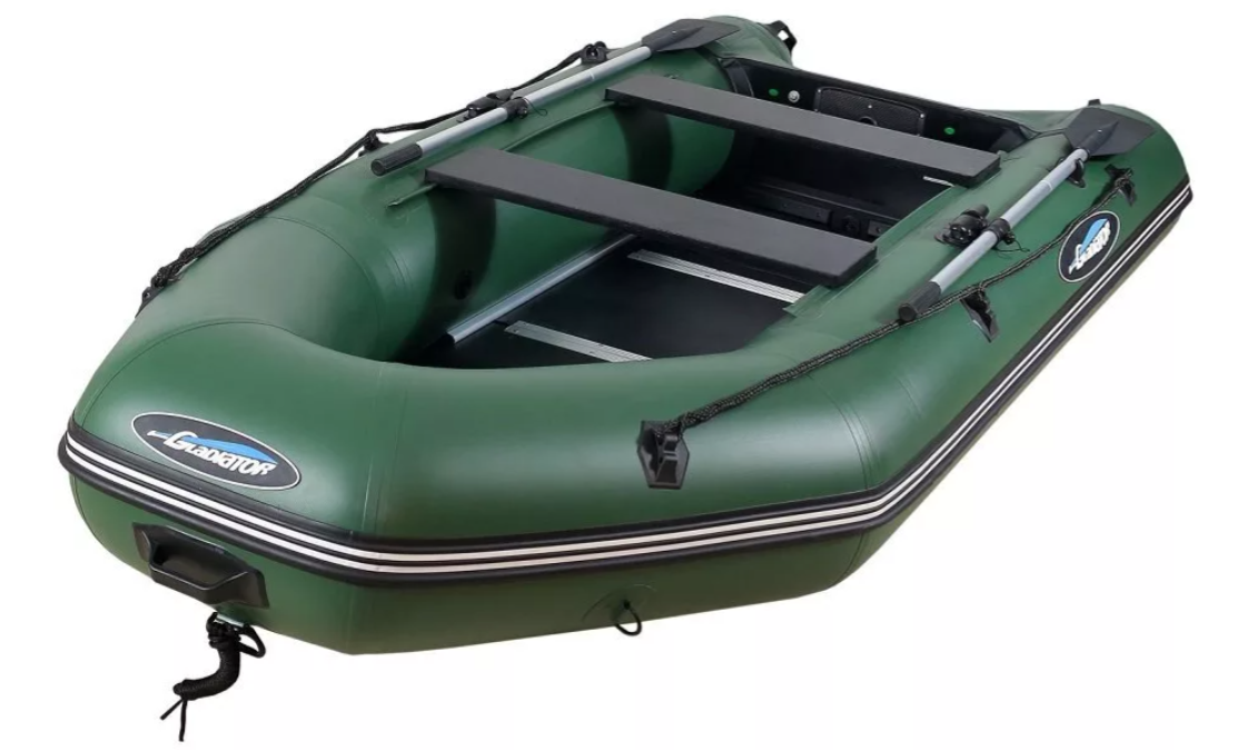 МОТОРНО-ГРЕБНАЯ ЛОДКА ПВХ GLADIATOR А 340 ТК С ФАНЕРНЫМ ПОЛОМ в Одинцово