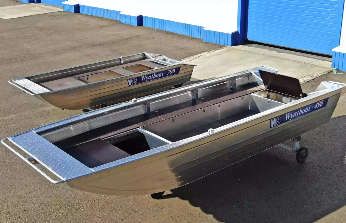 Алюминиевая лодка Wyatboat-490 Jonboat в Одинцово