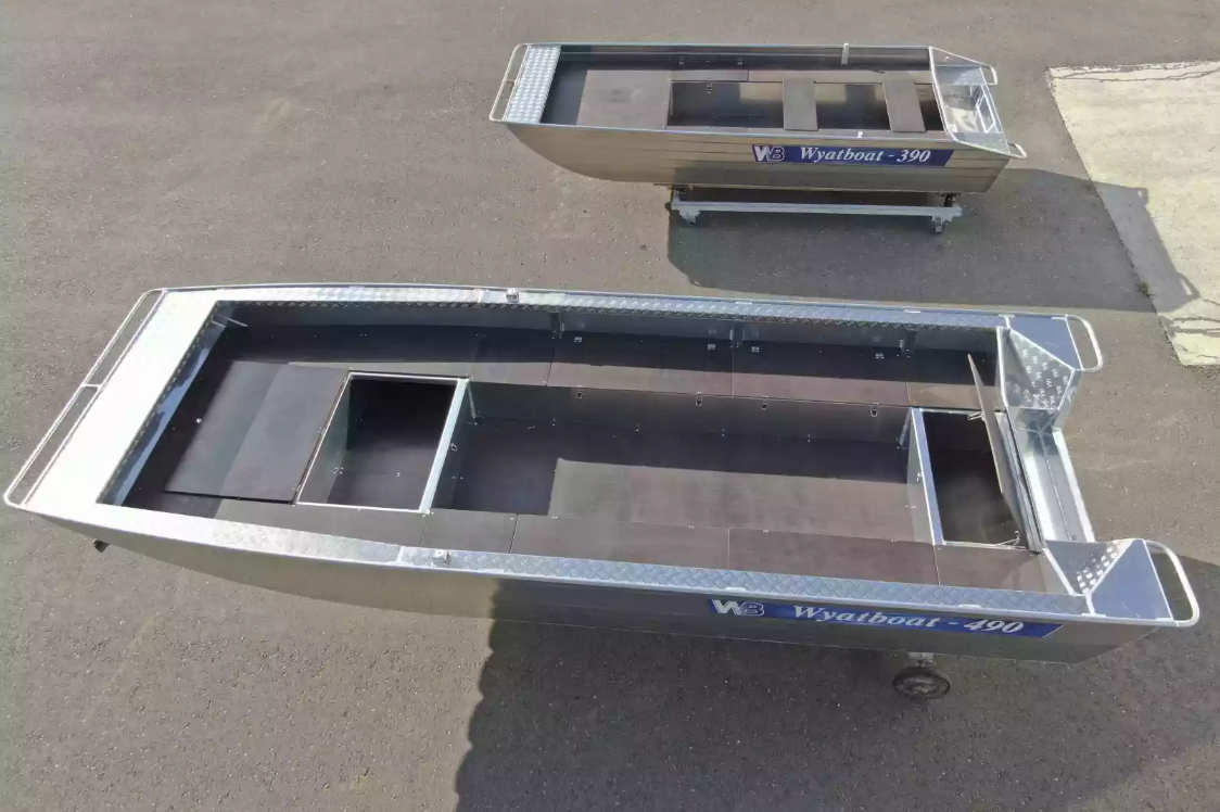 Алюминиевая лодка Wyatboat-490 Jonboat в Одинцово
