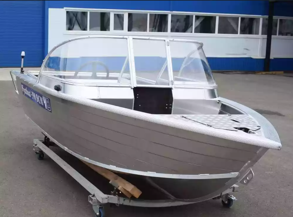 Алюминиевая лодка Wyatboat-390 DCM Увеличенный борт в Одинцово