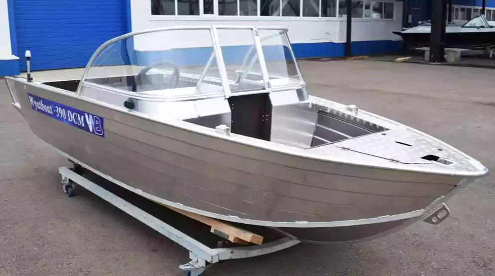 Алюминиевая лодка Wyatboat-390 DCM Увеличенный борт в Одинцово