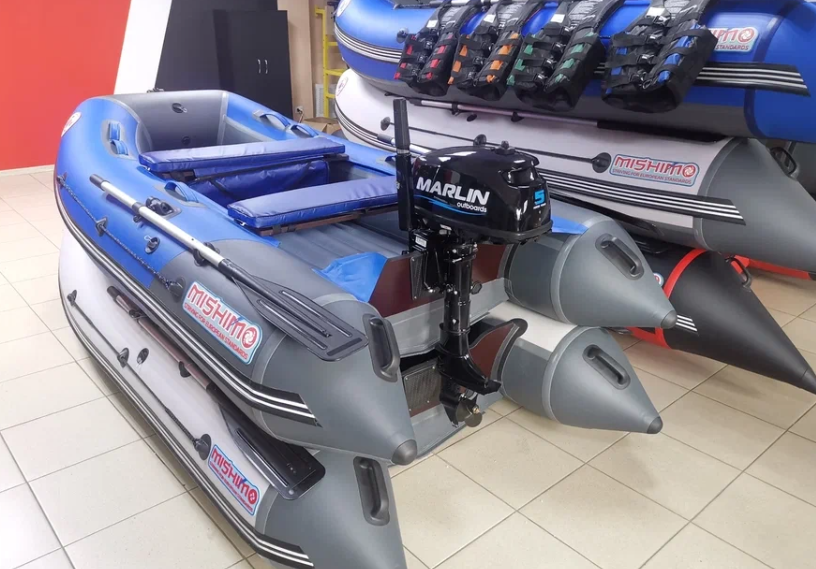 КОМПЛЕКТ ЛОДКА MISHIMO LITE 315 + МОТОР 5л.с в Одинцово