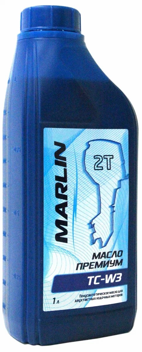 МАСЛО ПОЛУСИНТЕТИЧЕСКОЕ MARLIN ПРЕМИУМ 2Т, TC-W3, 1 ЛИТР в Одинцово