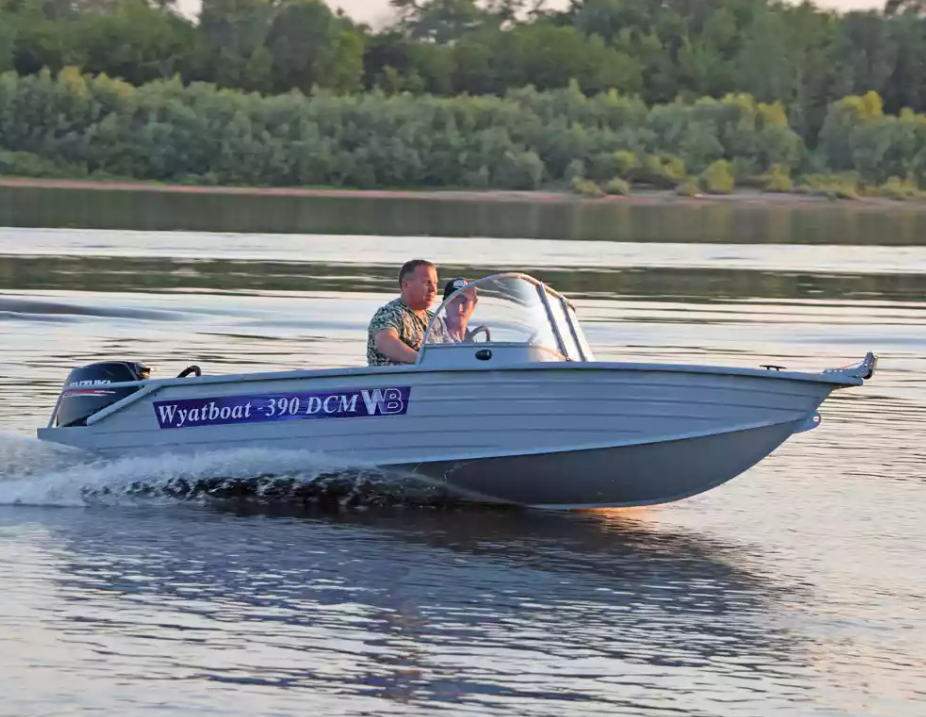 Алюминиевая лодка Wyatboat-390 DCM в Одинцово