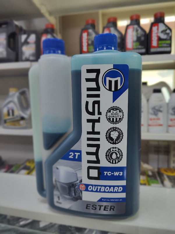 Масло MISHIMO 2T OUTBOARD (ESTER) полусинтетика 1 л в Одинцово