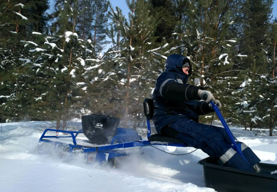 Мотобуксировщик толкач Альбатрос-XL8 с модулем. С фарой, склизы в Одинцово