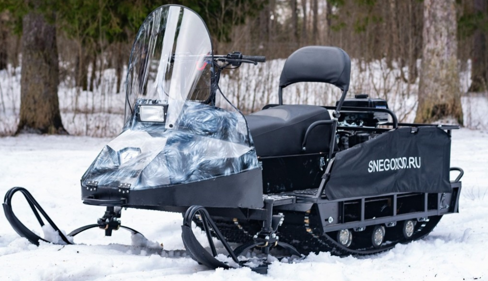 Миниснегоход Бурлак Егерь Экспедитор 15 л.с. , реверс, тормоз, капот белый в Одинцово