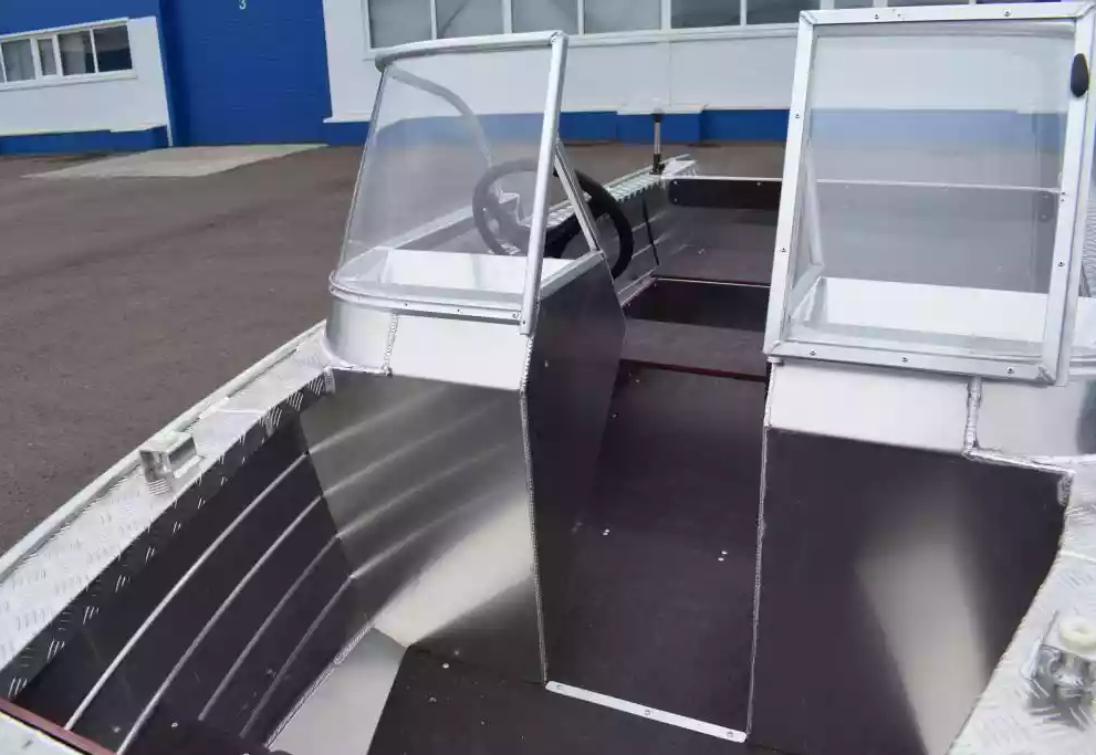 Алюминиевая лодка Wyatboat-390 DCM Увеличенный борт в Одинцово