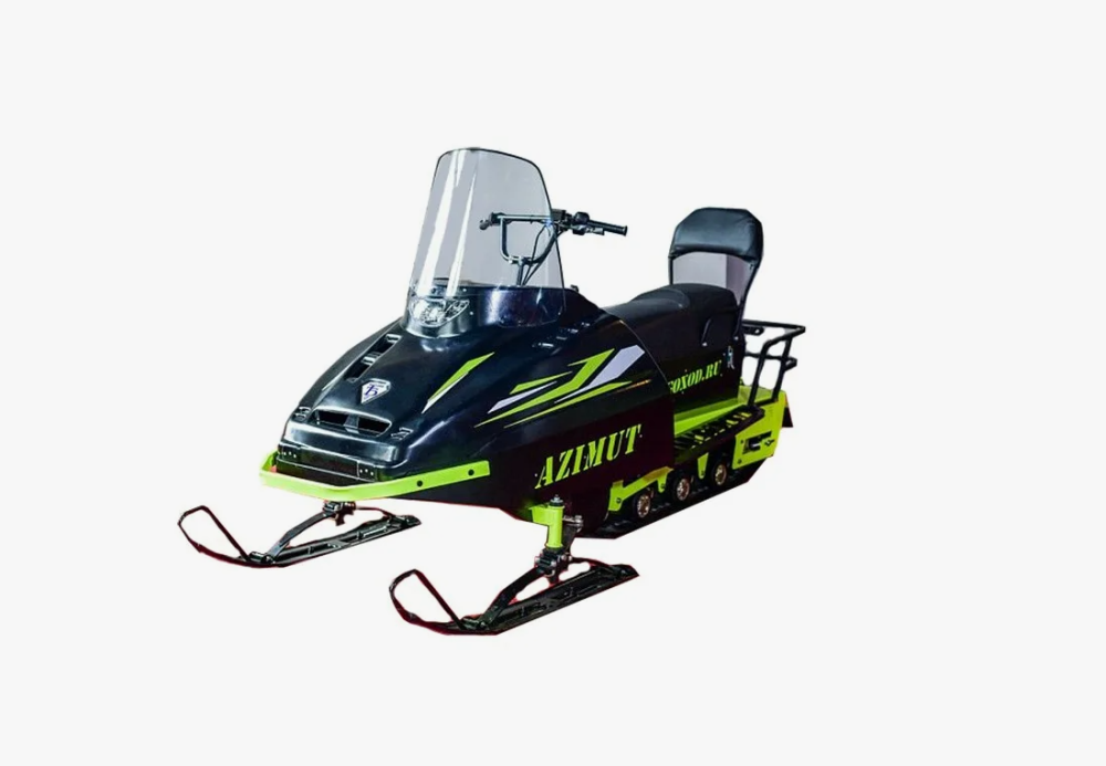 Миниснегоход Бурлак Азимут 20 л.с. , эл.запуск, реверс, тормоз гидравл, капот черный в Одинцово