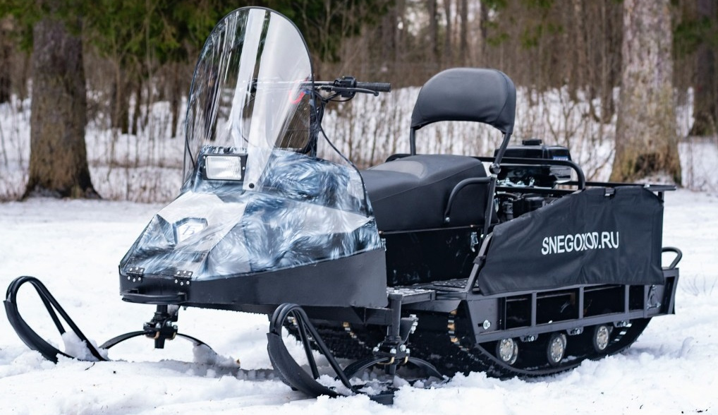 Миниснегоход Бурлак Егерь Экспедитор 15 л.с. , реверс, тормоз, капот белый в Одинцово