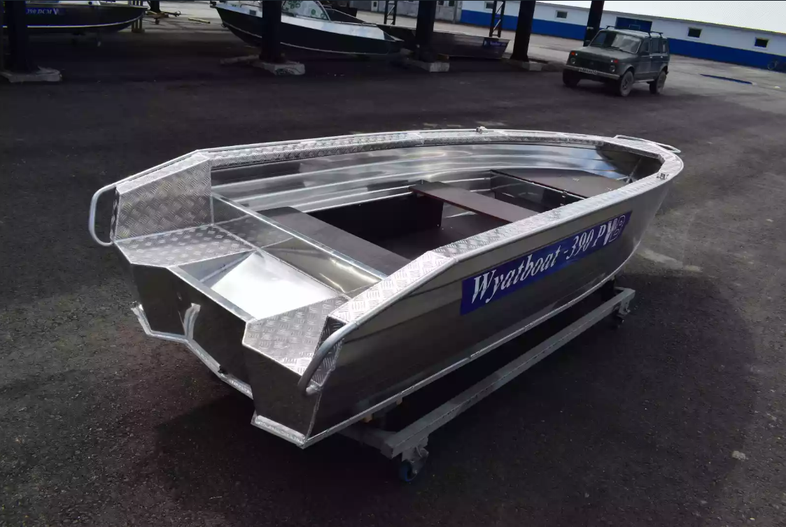Алюминиевая лодка Wyatboat-390Р Увеличенный борт в Одинцово