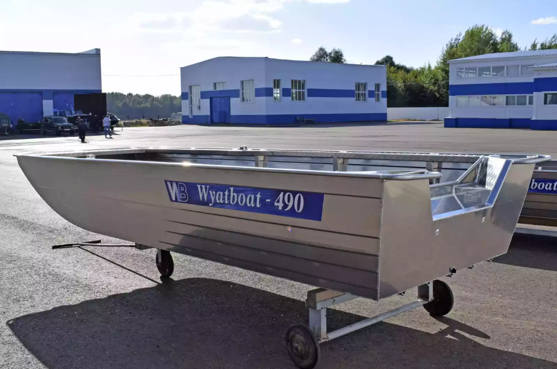 Алюминиевая лодка Wyatboat-490 Jonboat в Одинцово