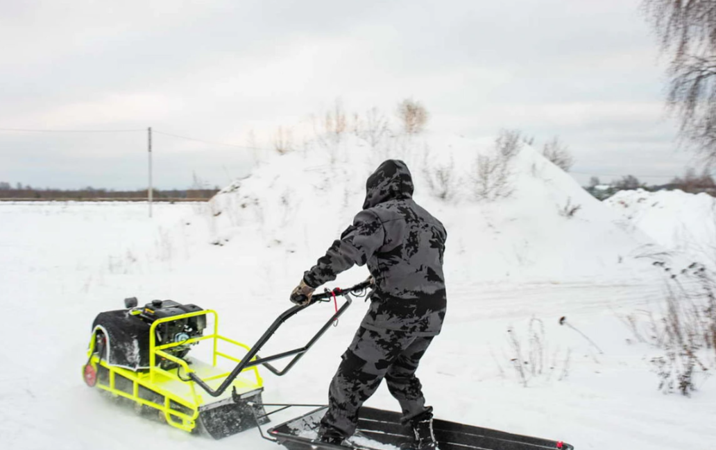 Мотобуксировщик Бурлак ХОЗЯИН-1 (капот ткань) в Одинцово