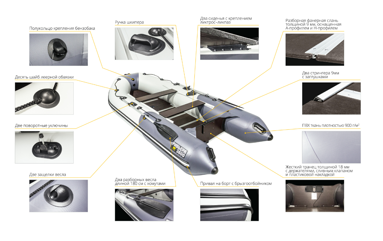 Лодка Ривьера Компакт 3600 СК в Одинцово