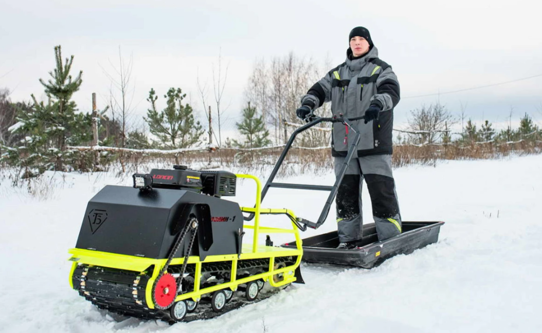 Мотобуксировщик Бурлак ХОЗЯИН-1 (капот ткань) в Одинцово