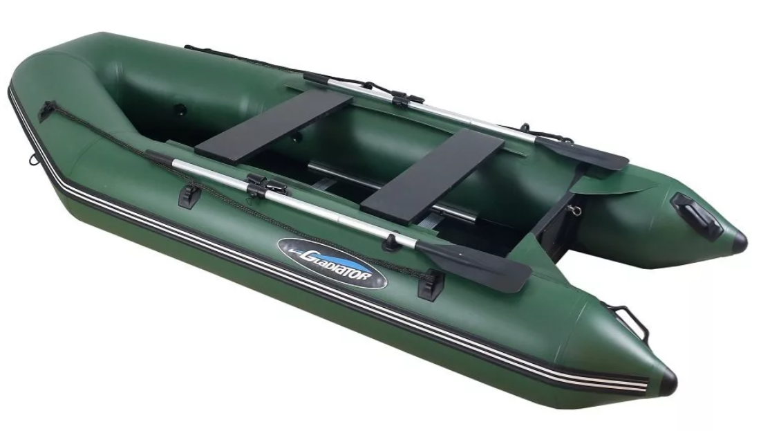 МОТОРНО-ГРЕБНАЯ ЛОДКА ПВХ GLADIATOR А 340 ТК С ФАНЕРНЫМ ПОЛОМ в Одинцово