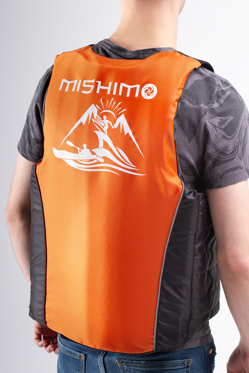 Жилет спасательный MISHIMO PRO Премиум качества Черно-оранжевый в Одинцово